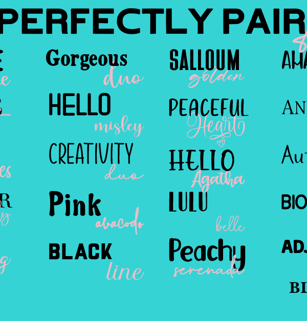 The 20 Best Perfectly Paired Font Duos
