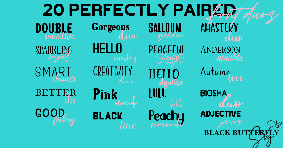 The 20 Best Perfectly Paired Font Duos