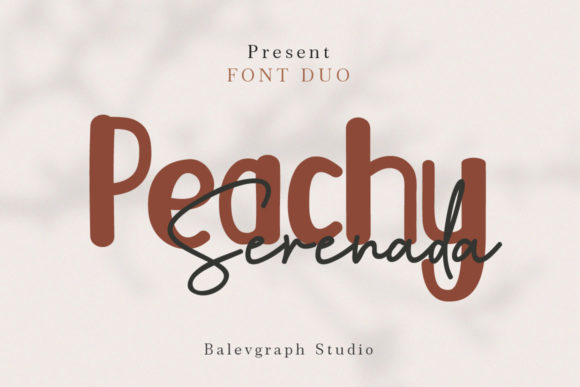 Peachy Serenada Font Duo