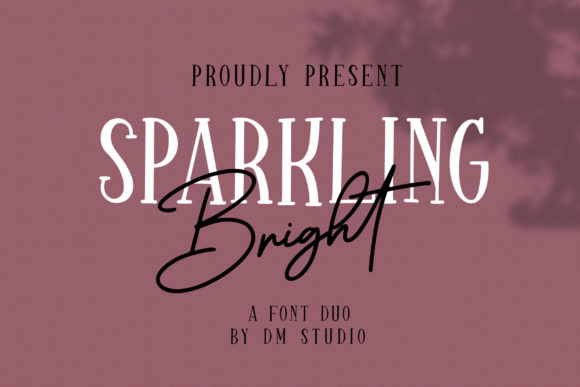 Sparkling Bright Font Duo