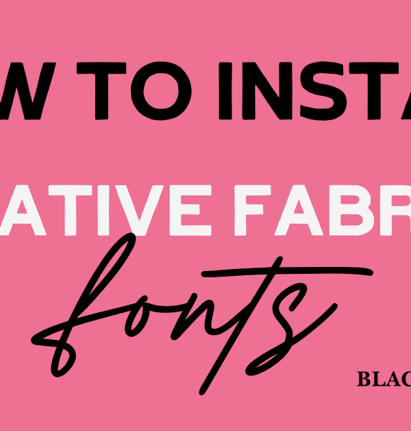 how to install Creative Fabrica fonts