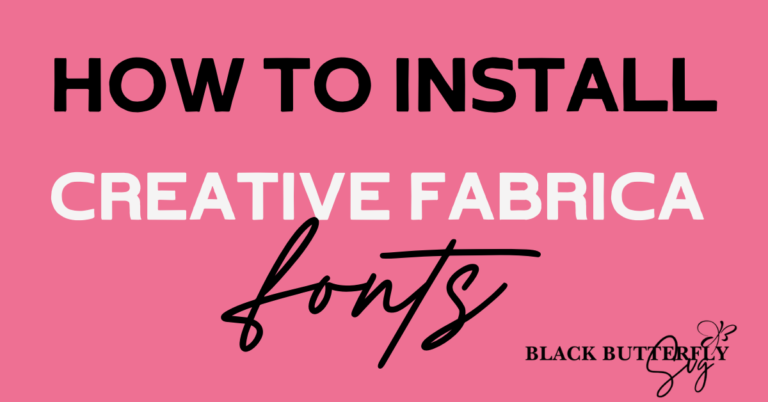 how to install Creative Fabrica fonts