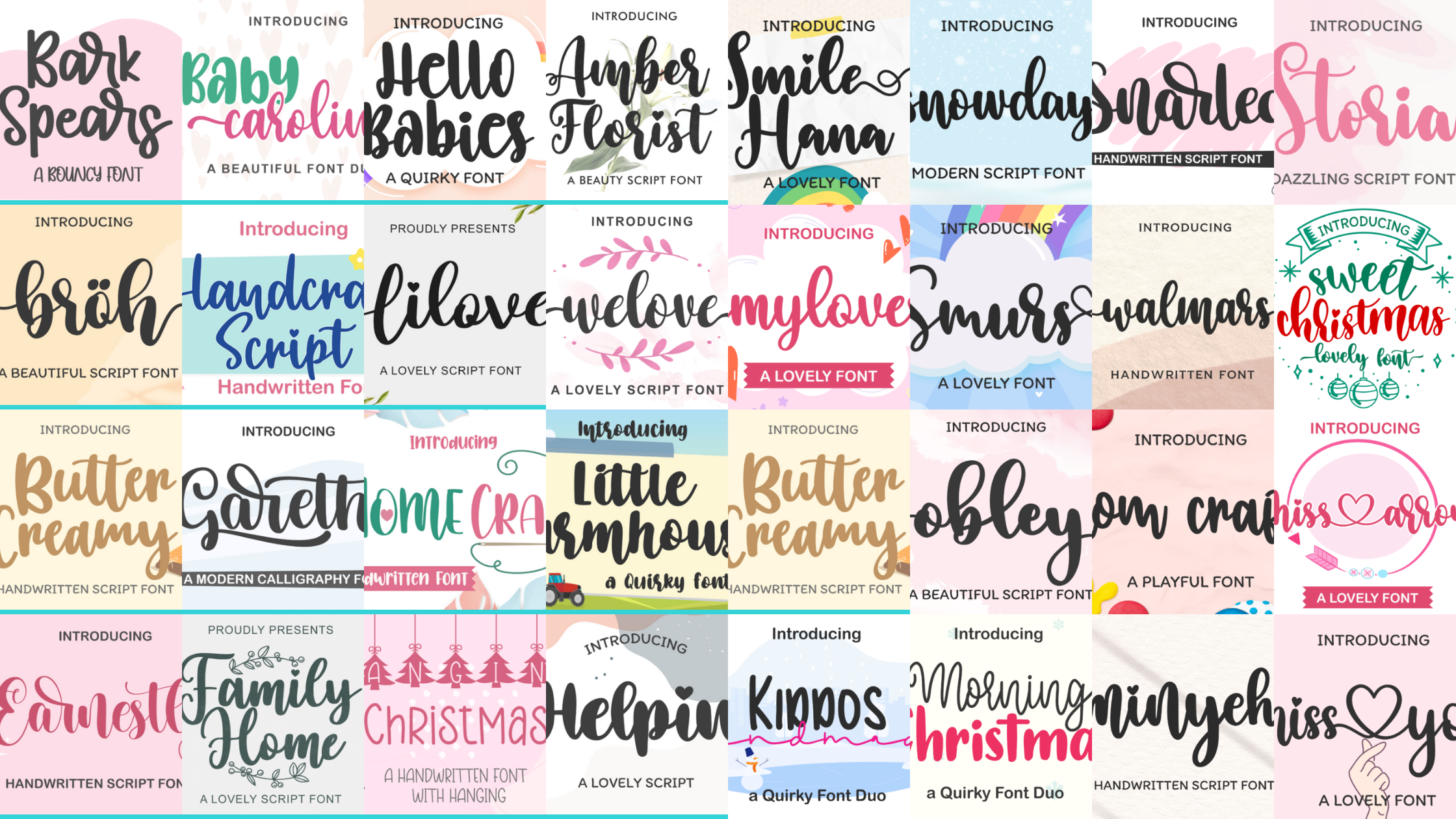 35 Fonts Perfect for Cricut Crafts cutting