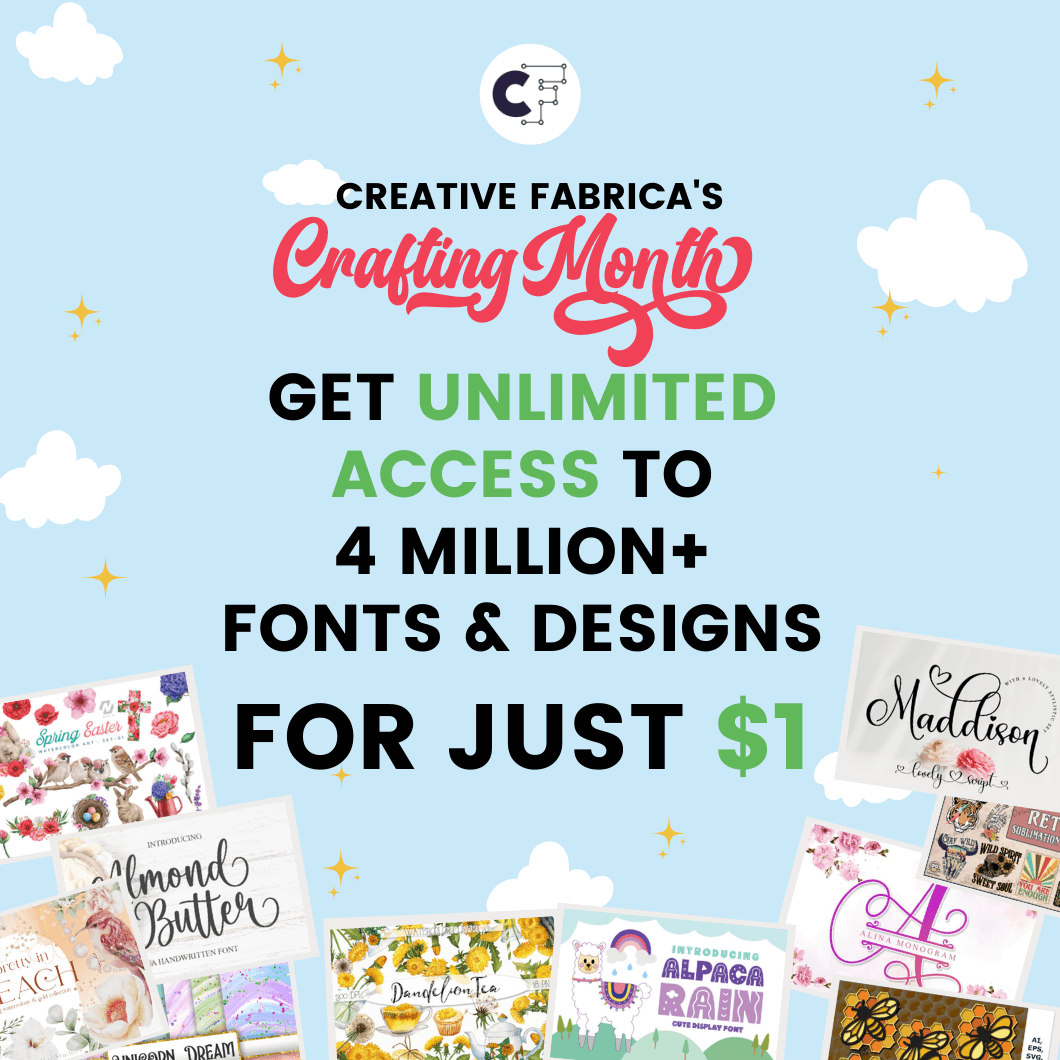 Creative Fabrica unlimited access for $1